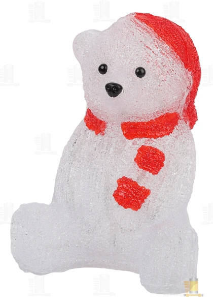 Ночник ЭРА "Медведь" 30LED 220V белый (1/4/64)