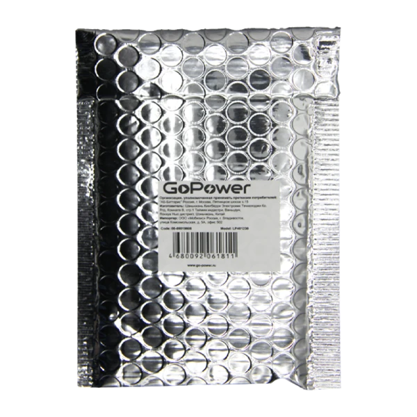Аккумулятор Li-Pol GoPower LP401230 PK1 3.7V 100mAh с защитой (1/10/250)
