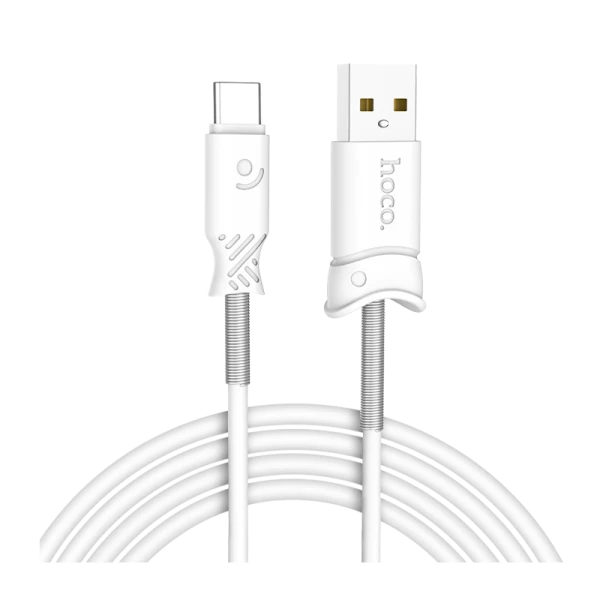 Кабель HOCO X24 USB (m)-Type-C (m) 1.0м 2.4A TPE белый (1/31/310)