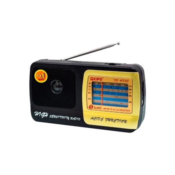 Радиоприемник KIPO KB-408AC пластик Jack3.5 черный (1/40)