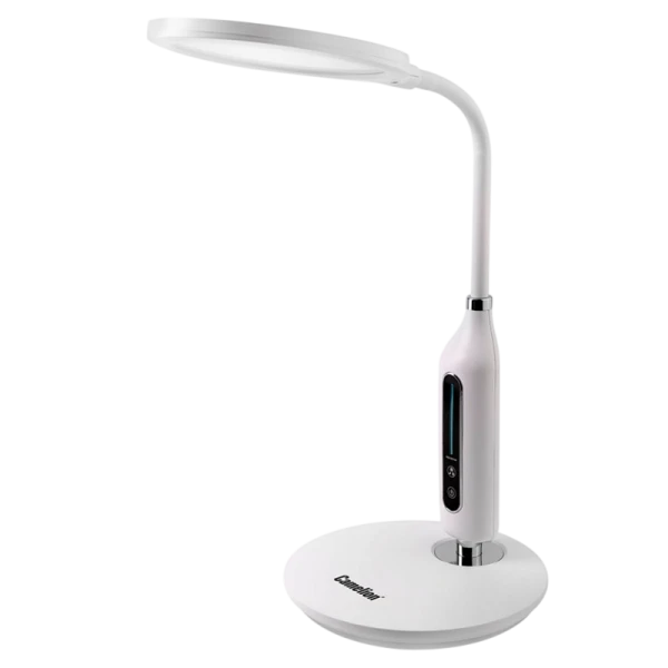 Светильник настольный Camelion KD-862 10W IP20 на основании сенс. белый (1/6)