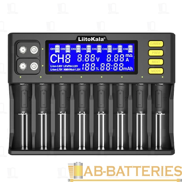 З/У для аккумуляторов LiitoKala Lii-S8 26650-10440 Ni-MH/Ni-Cd/Li-ion/IMR/LiFePO4 (1/16)