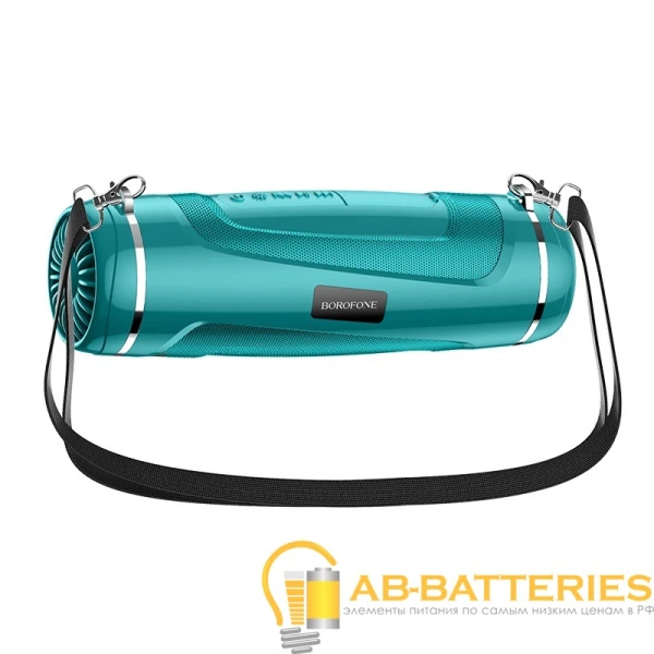 Портативная колонка Borofone BR7 bluetooth 5.0 microSD фонарик бирюзовый (1/40)