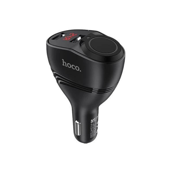 Автомобильное З/У HOCO Z34 2USB 2.4A 1 прикуриватель черный (1/11/110)