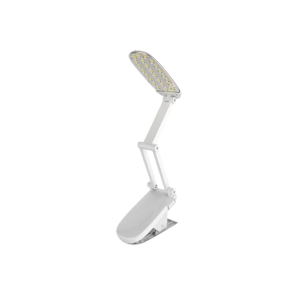 Светильник настольный Ultraflash UF-704 4.8W 230V 24LED прищепка белый