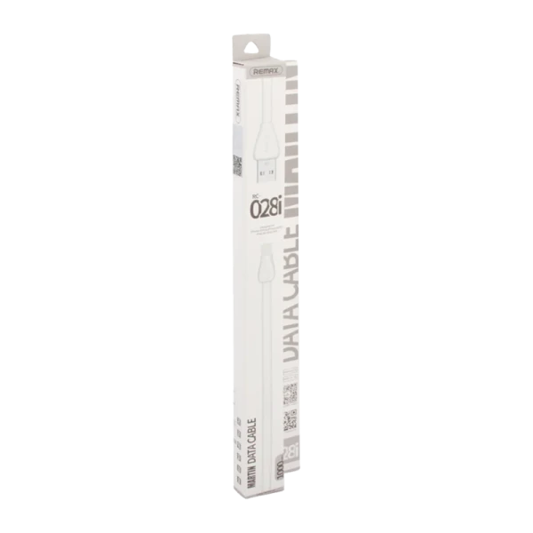 USB кабель REMAX Martin (IPhone 5/6/7/SE) RC-028I Белый (1M, 1.8A)