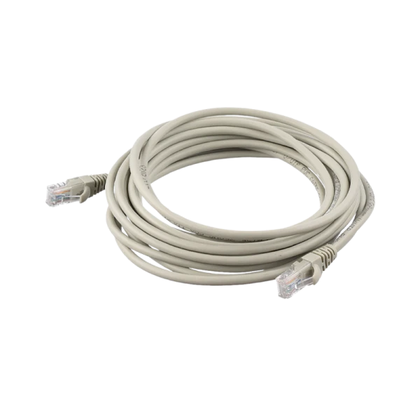 Патч-корд GoPower RJ-45 (m)-RJ-45 (m) 5.0м кат.5е ПВХ 26AWG CCA серый Premium Zip-Lock c подвесом