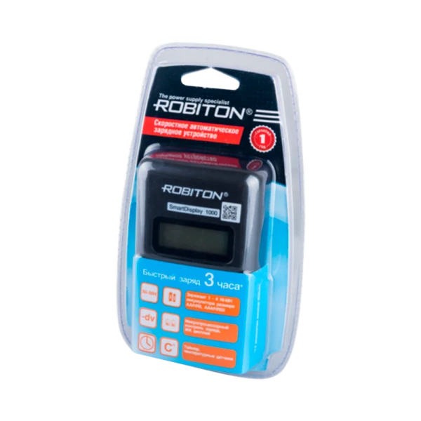 Зарядное устройство ROBITON SmartDisplay 1000 с дисплеем BL1 (1/10/20)