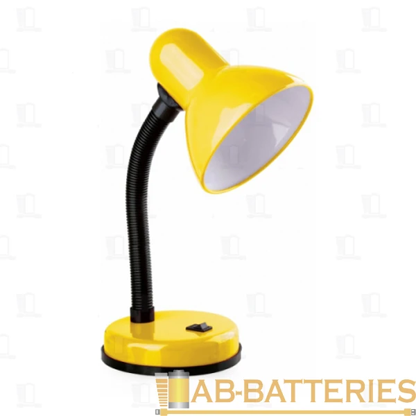 Светильник настольный Camelion KD-301 40W 230V E27 на основании желтый (1/12)