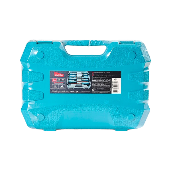 Набор отверток 9 штук, шлицевые и крестовые, намагниченный нак., S2 сталь, Smartbuy Tools