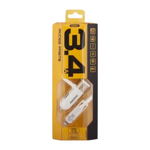 Автомобильное З/У REMAX RCC102 Золотой