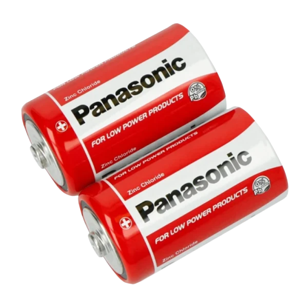 Батарейка Panasonic R20 D Shrink 2 Zinc Carbon 1.5V (2/24/120)