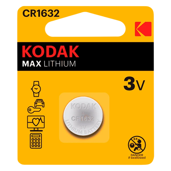 Батарейка Kodak MAX CR1632 BL1 Lithium 3V (1/60/240/36000)