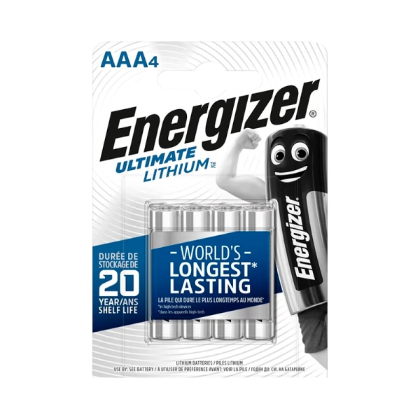 Батарейка Energizer Ultimate FR03 AAA BL4 Lithium 1.5V (4/48)