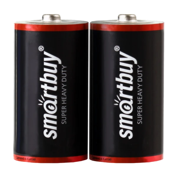 Батарейка Smartbuy Super R20 D Shrink 2 Heavy Duty 1.5V (2/24/288)