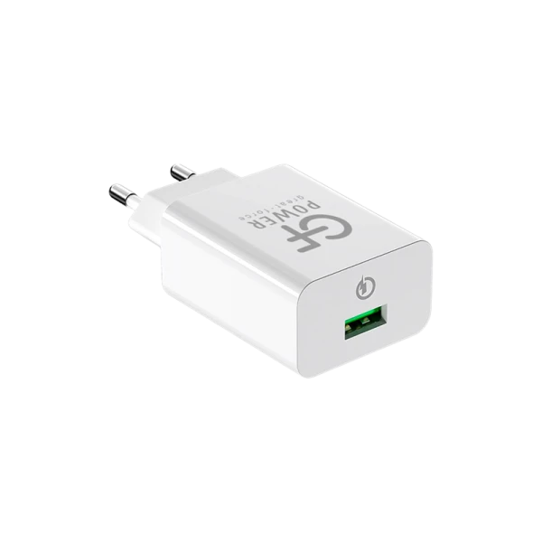 Сетевое З/У GFPower GF21 1USB 3.0A QC3.0 белый (83/332)