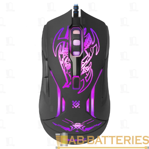 Мышь проводная Defender GM-250L Bionic игровая USB черный (1/40)