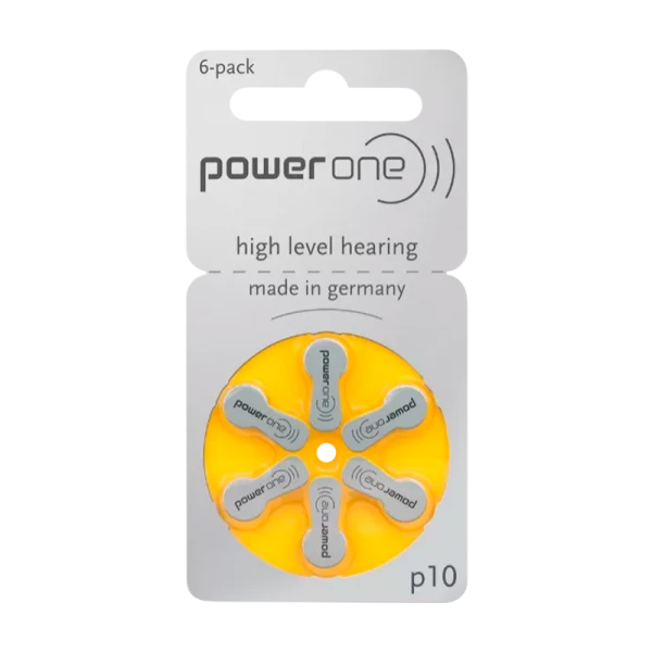 Батарейка PowerOne ZA10 BL6 Zinc Air 1.45V (6/60/300)