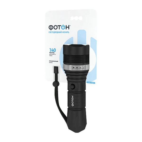 Фонарь универсальный Фотон MR-4500 3W от батареек черный (1/10/40)