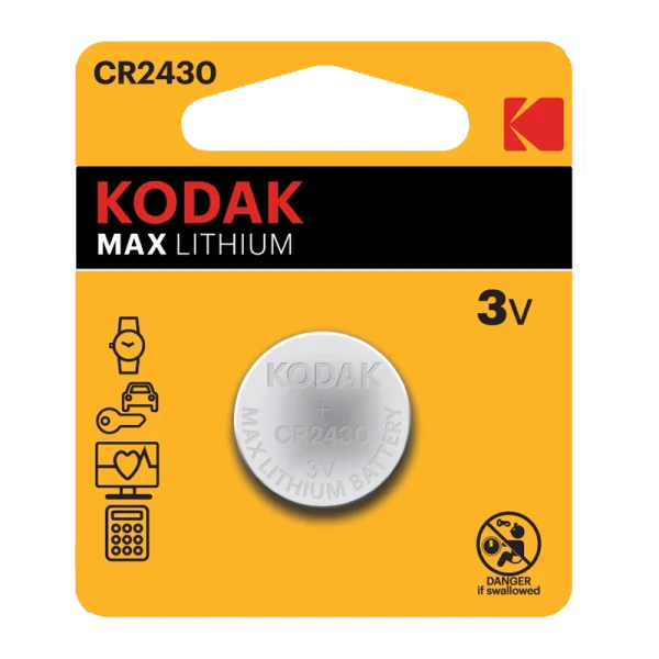 Батарейка Kodak MAX CR2430 BL1 Lithium 3V (1/60/240/42000)