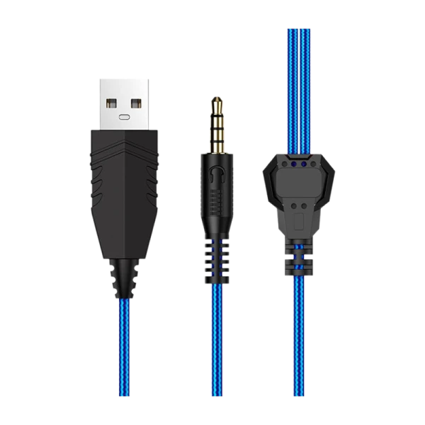 Наушники полноразмерные Borofone BO101 с микр. игровые синий (1/30)