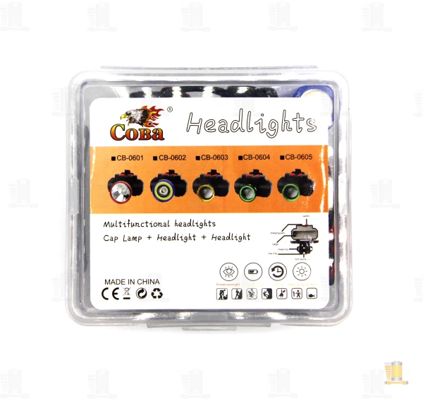 Фонарь налобный Без бренда BL-0604-t6 1LED от аккумулятора ZOOM черный