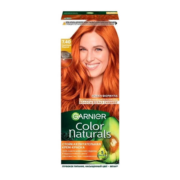 Краска для волос GARNIER Color Naturals 110мл 7.40 Пленит.-медный (1/12)