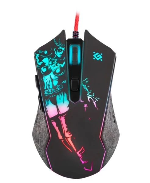 Мышь проводная Defender GM-933 SIN'SISTER игровая USB черный (1/40)