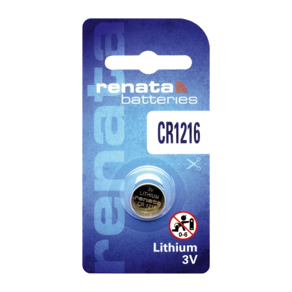 Батарейка Renata CR1216 BL1 Lithium 3V (10/300/2400)