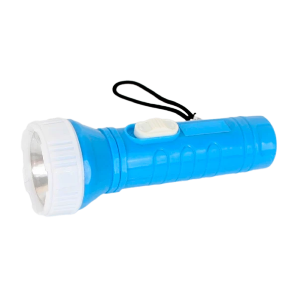 Фонарь универсальный Ultraflash 828-TH 0.4W 1LED от батареек IP44 голубой (1/24)