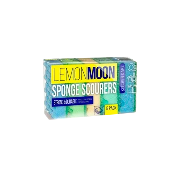 Губка Lemon Moon для посуды с профилированной поверхностью 5 шт (1/72)