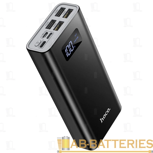 Внешний аккумулятор HOCO J46A 20000mAh 2.0A 4USB/Lightning/Type-C черный (1/28)