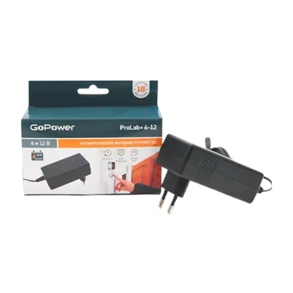 З/У для свинцово-кислотных аккумуляторов 6 и 12V GoPower ProLab+ 6-12 1.5A (1/72)