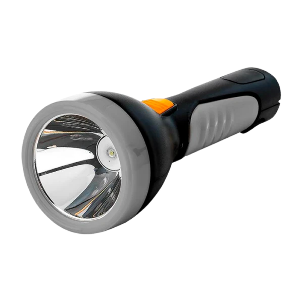 *Фонарь туристический Космос 7005 5W 7LED от аккумулятора прямая подзарядка серый (1/30/60) 