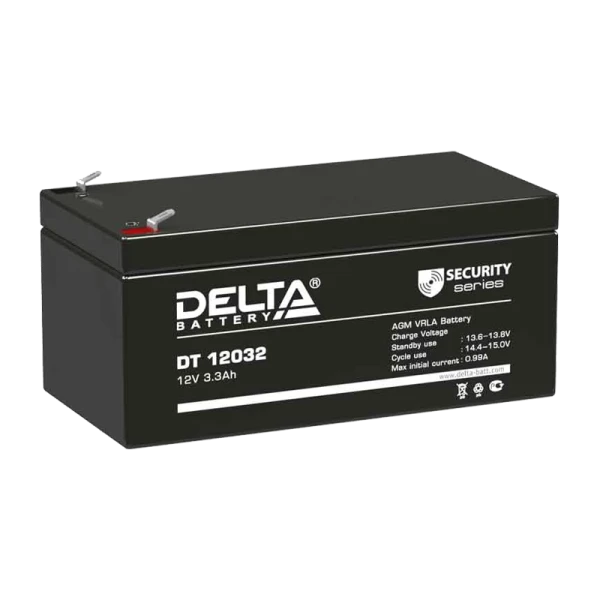 Аккумулятор свинцово-кислотный Delta DT 12032 12V 3.2Ah (1/10)