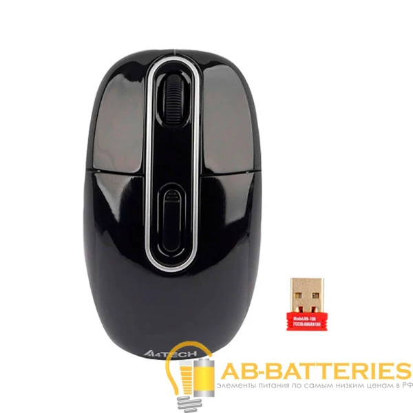 Мышь беспроводная A4Tech G7-300-D классическая USB черный (1/40)