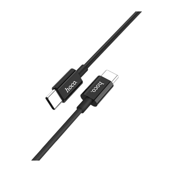 Кабель HOCO X23 Type-C (m)-Type-C (m) 1.0м 3.0A TPE черный (1/46/276)