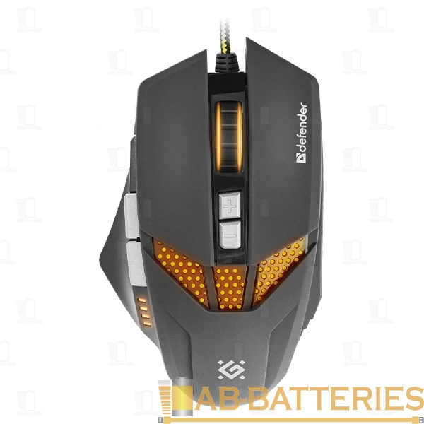 Мышь проводная Defender GM-1780 Warhead игровая USB черный (1/20)
