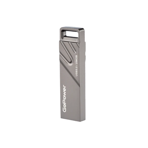 Флеш-накопитель GoPower TITAN 256GB USB3.0 металл черный графит (1/50/1000)