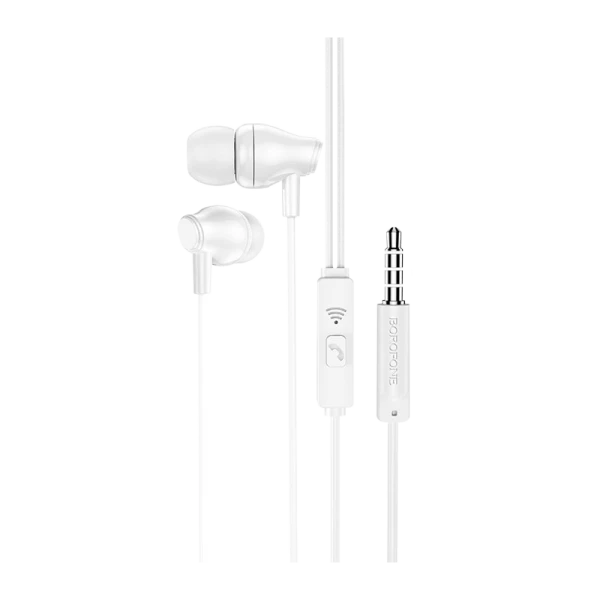 Наушники внутриканальные Borofone BM61 с микр. белый (1/30/420)