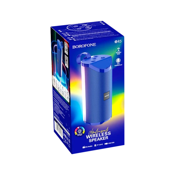 Портативная колонка Borofone BR5 bluetooth 5.0 microSD синий (1/40)