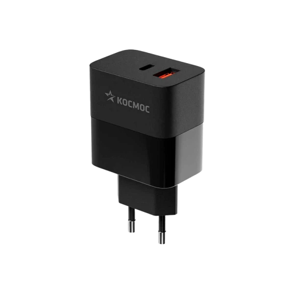 Автомобильное З/У Космос 1USB/Type-C 3.0A 30W QC3.0 / PD3 черный (1/40/80)