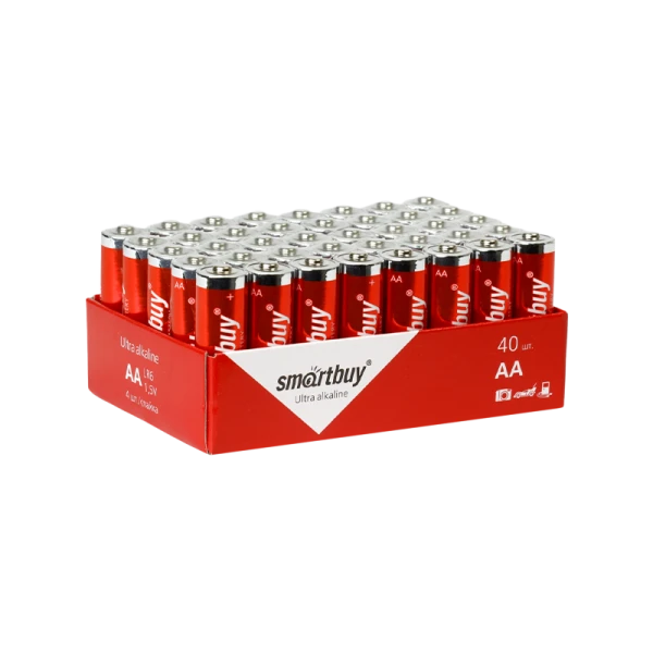 Батарейка Smartbuy LR6 AA Shrink 40 Alkaline 1.5V (40/720)