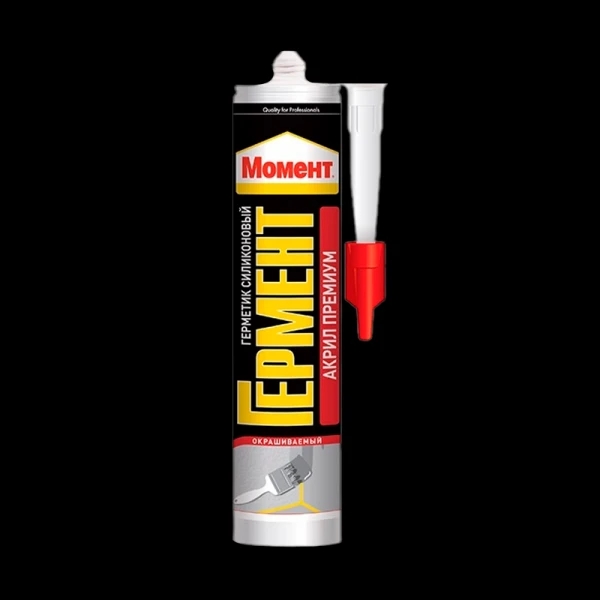 Герметик Момент ГЕРМЕНТ Премиум 420 г акриловый морозостойкий белый