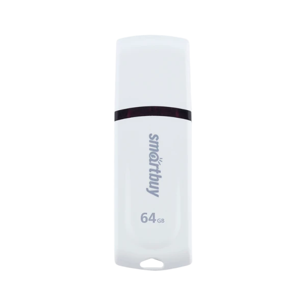 Флеш-накопитель Smartbuy Paean 64GB USB2.0 пластик белый