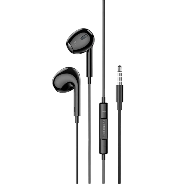 Наушники вставные Borofone BM30 Max с микр. черный (1/60/240)
