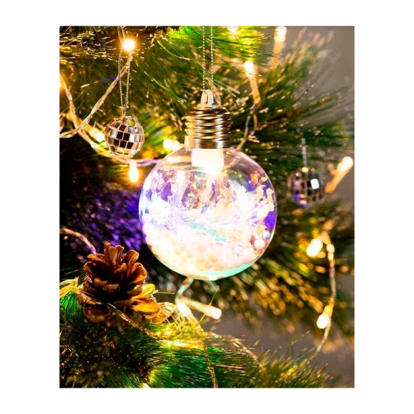 Гирлянда Старт НГ 5LED 8 см шар мульти медь (1/24)