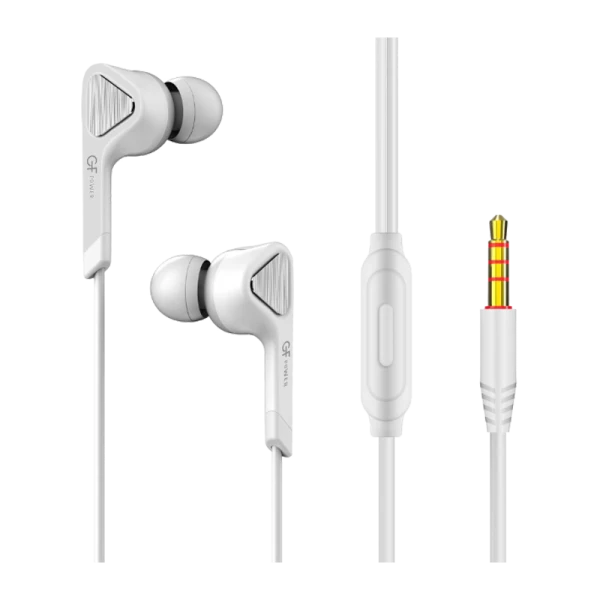 Наушники внутриканальные GFPower S04 с микр. белый