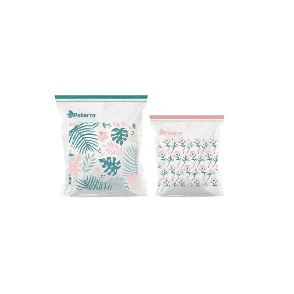 Пакет универсальный Paterra «Монстера» 20.5см+26.5см x 20.5см+24см ПВД с замком (1/12)