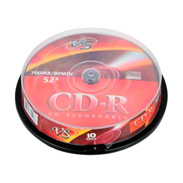 Диск CD-R VS 700MB 52x 10шт. cake box (10/200)